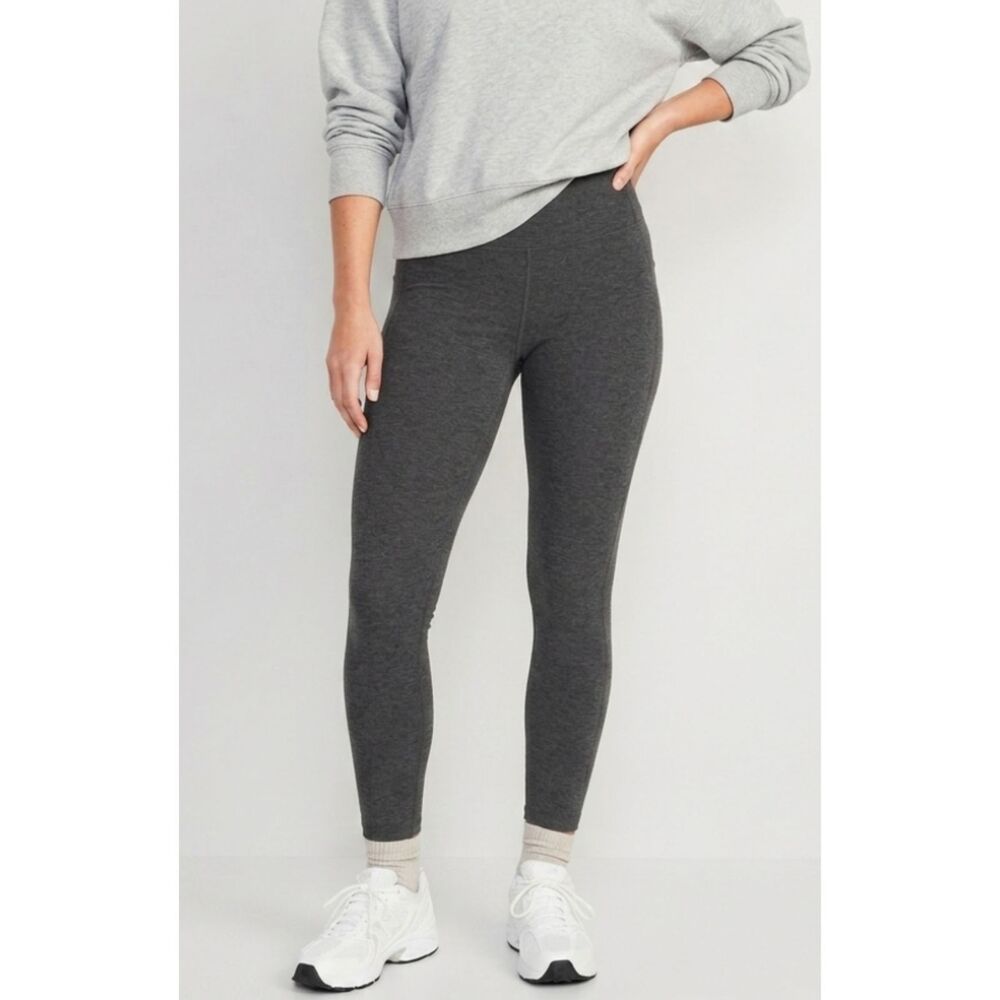 New Old Navy High-Waisted Jersey Layering Leggings Women's Size Large Tall Long